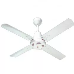 Ventilador de techo EMILUX 410 47'' 4 paletas metálicas blanco